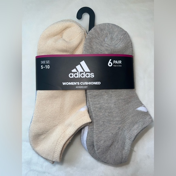 adidas Accessories - Adidas Women’s No Show Cushioned Socks 6-Pack AEROREADY NWT